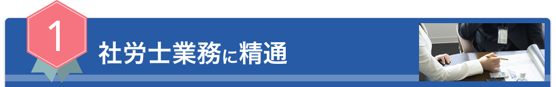 社労士業務に精通