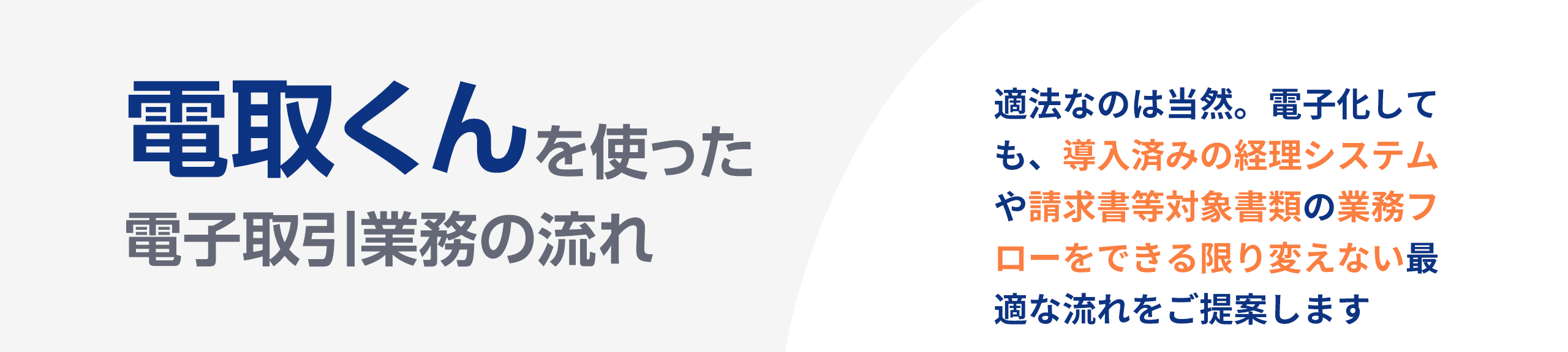 電取くんを使った電子取引業務の流れ