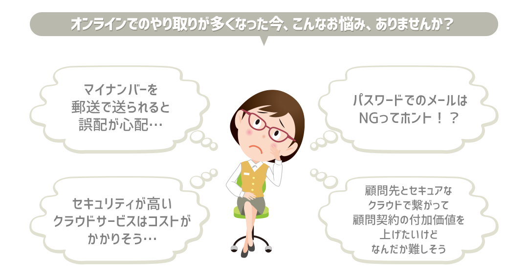 オンラインでのやり取りが多くなった今、こんなお悩み、ありませんか？