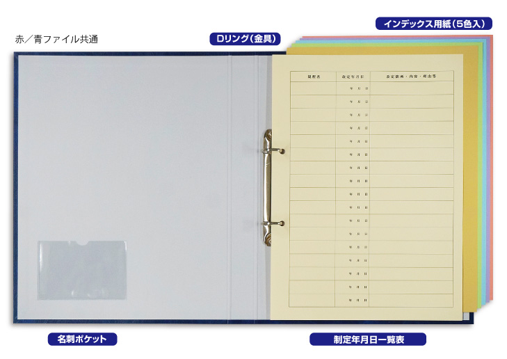 高級 社内諸規程ファイル（青）の画像2