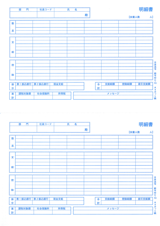 給与明細書の画像2