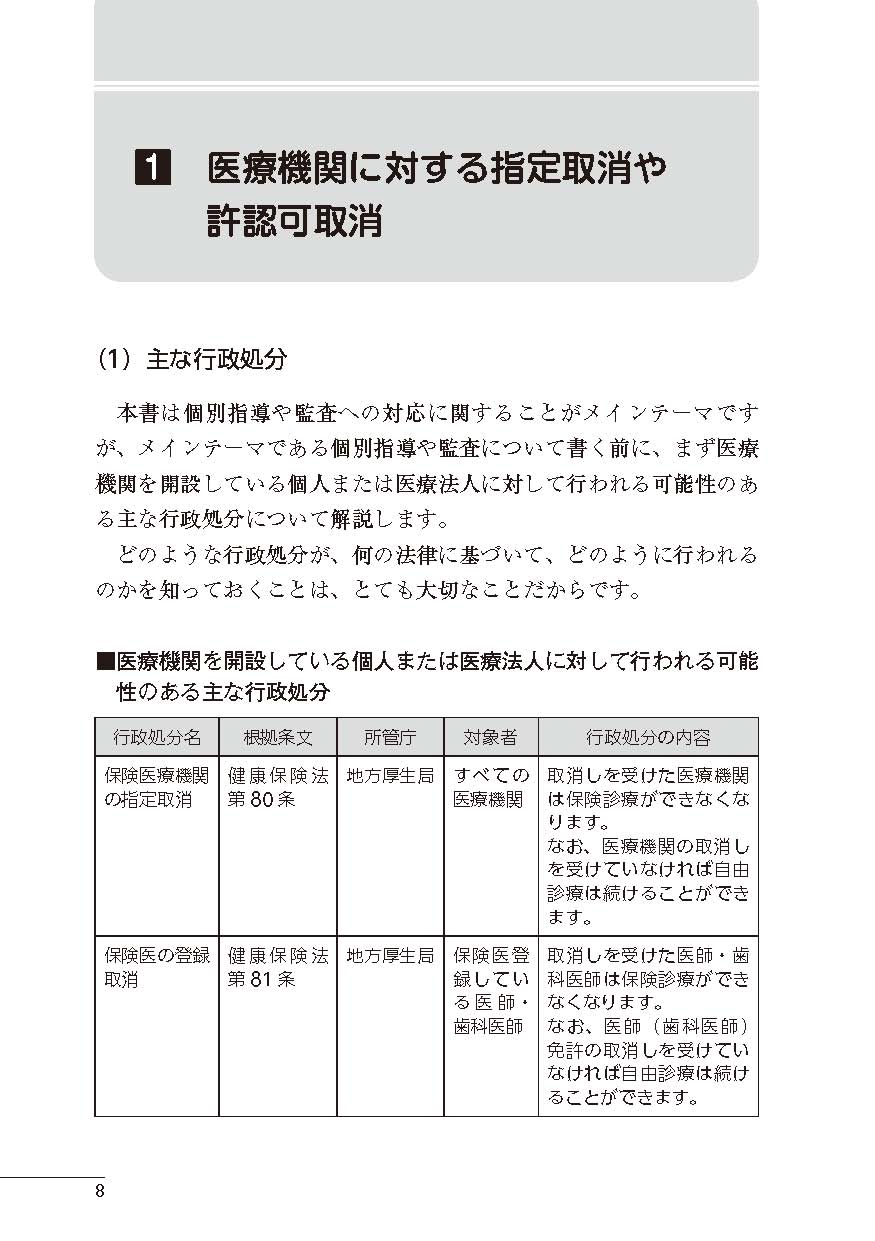 クリニックの個別指導・監査対応マニュアル | 日本法令オンラインショップ