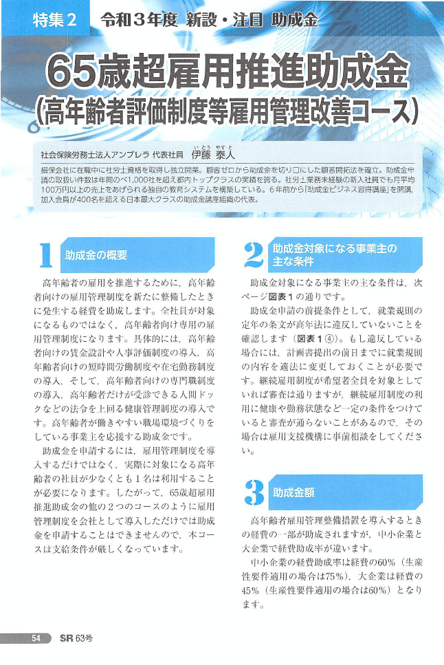 開業社会保険労務士専門誌 SR 第63号の画像3