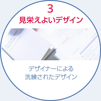 3見栄えよいデザイン｜デザイナーによる洗練されたデザイン