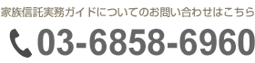 家族信託実務ガイドについてのお問い合わせはこちら：03-6858-6960