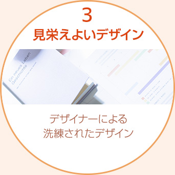 3見栄えよいデザイン｜デザイナーによる洗練されたデザイン