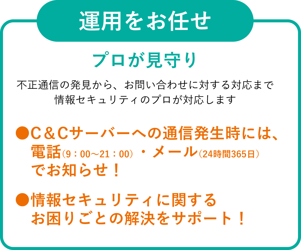 運用をお任せ